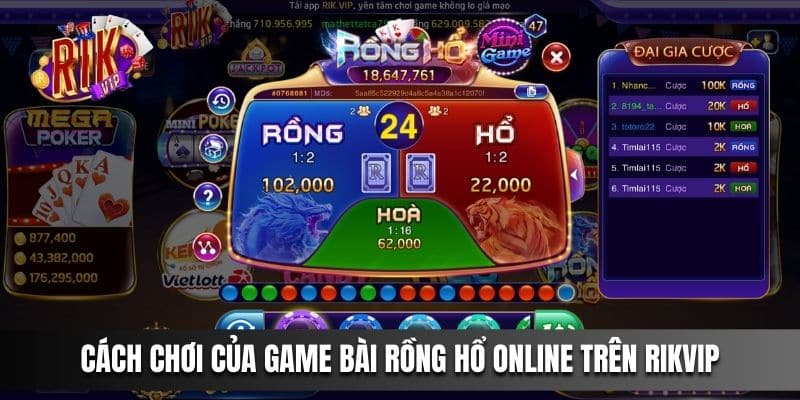 Luật chơi game Bài Rồng Hổ Rikvip